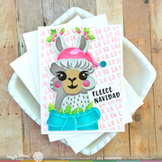 Waffle Flower - Fa-La-La Llama Sentiments Stamp Set