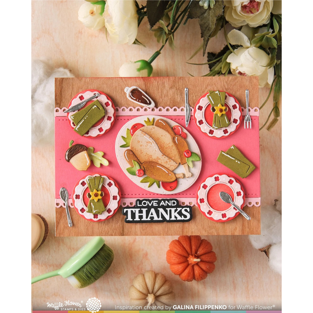 Waffle Flower - Table Add-on Turkey Die (PRE-ORDER)