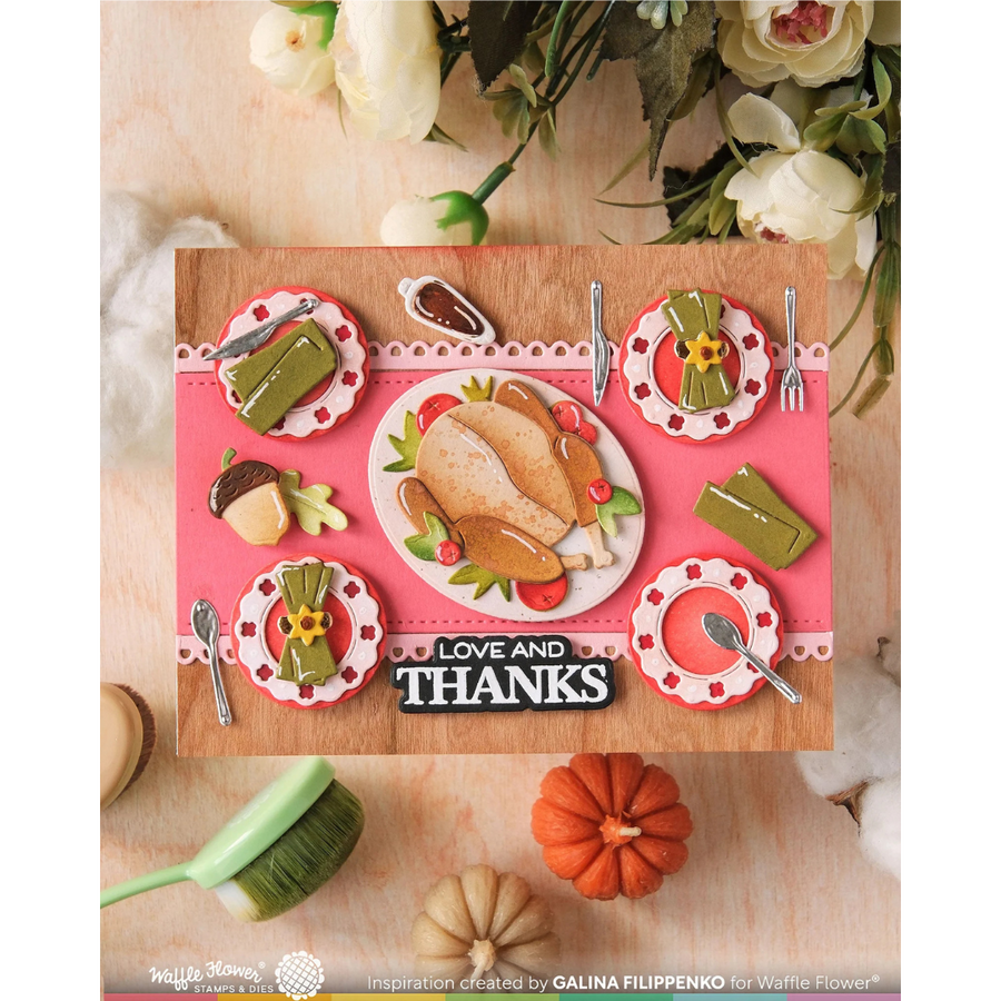 Waffle Flower - Table Add-on Turkey Die (PRE-ORDER)