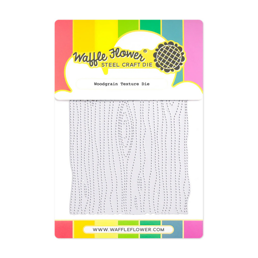 Waffle Flower - Woodgrain Texture Die