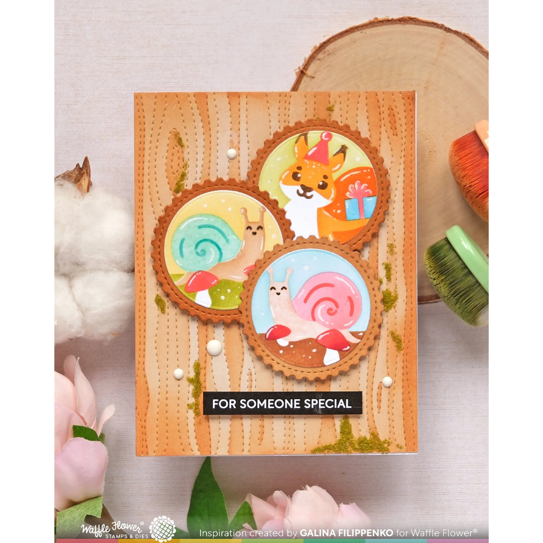 Waffle Flower - Nesting Postage Collage Die