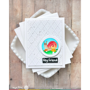 Waffle Flower - Nesting Postage Collage Mush Love Stencil
