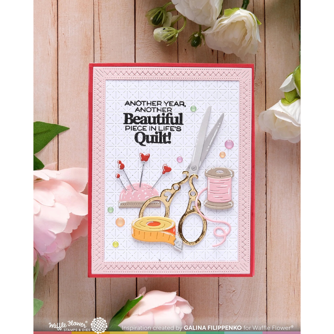 Waffle Flower - Tiny Square Texture Die