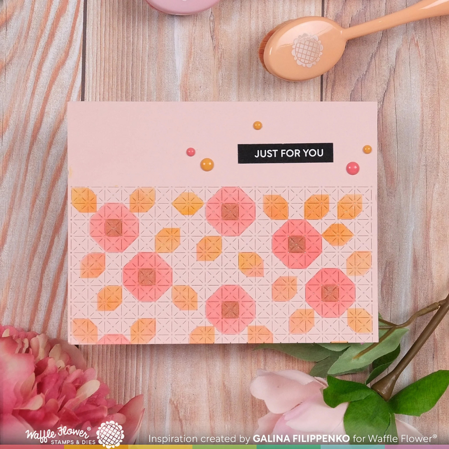 Waffle Flower - Tiny Square Texture Die