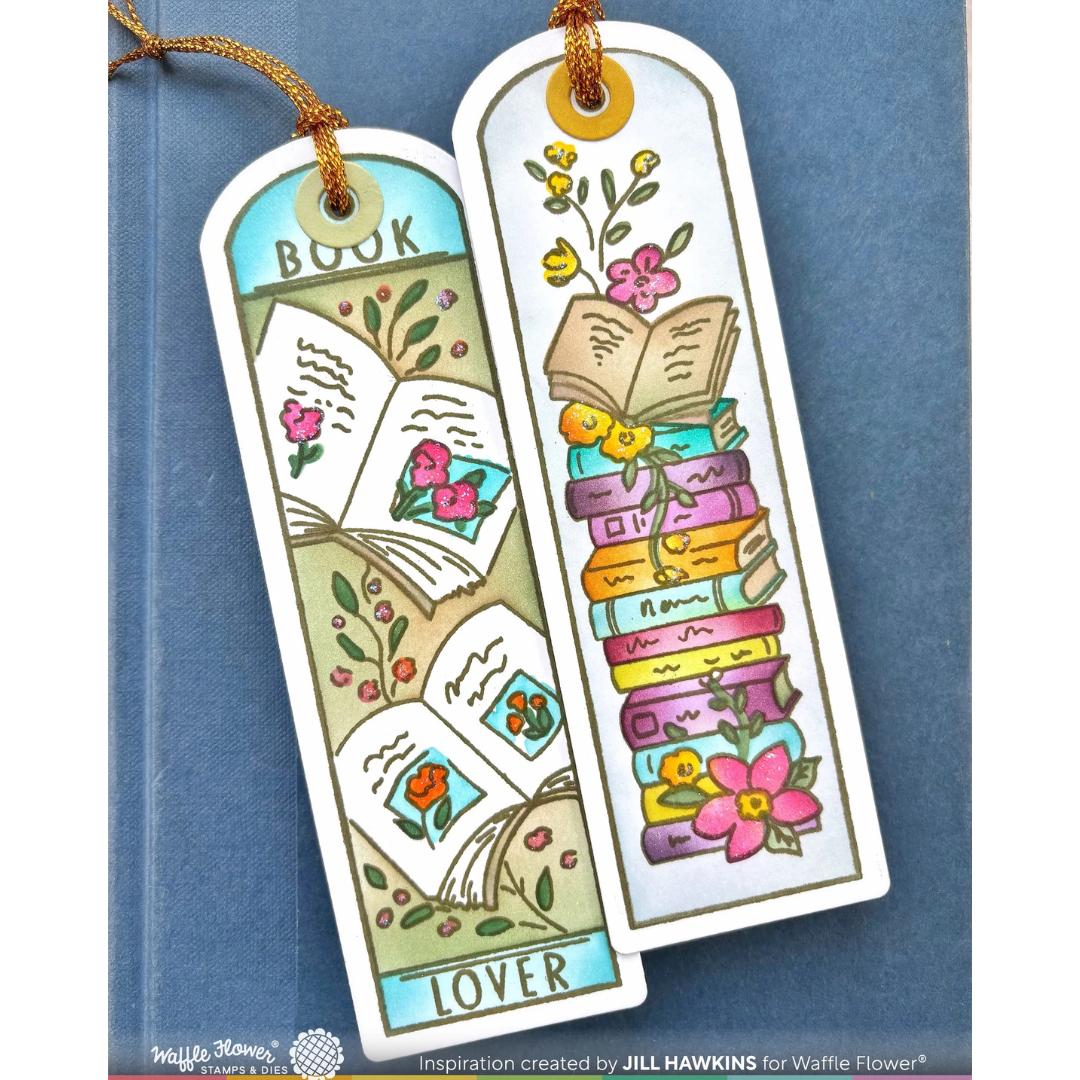 Waffle Flower - Round Bookmark Book Lover Stamp Set