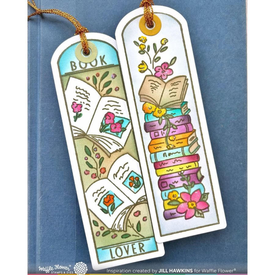 Waffle Flower - Round Bookmark Book Lover Stamp Set
