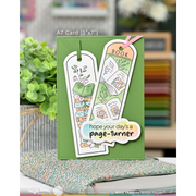 Waffle Flower - Round Bookmark Book Lover Coloring Stencil
