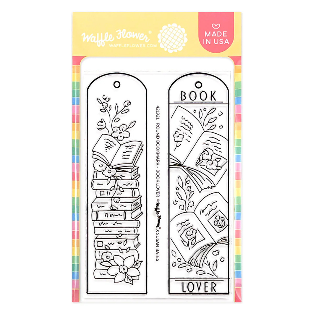 Waffle Flower - Round Bookmark Book Lover Stamp Set
