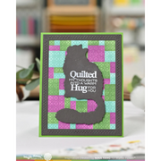 Waffle Flower - Quilted Hug Sentiments Stamp Set