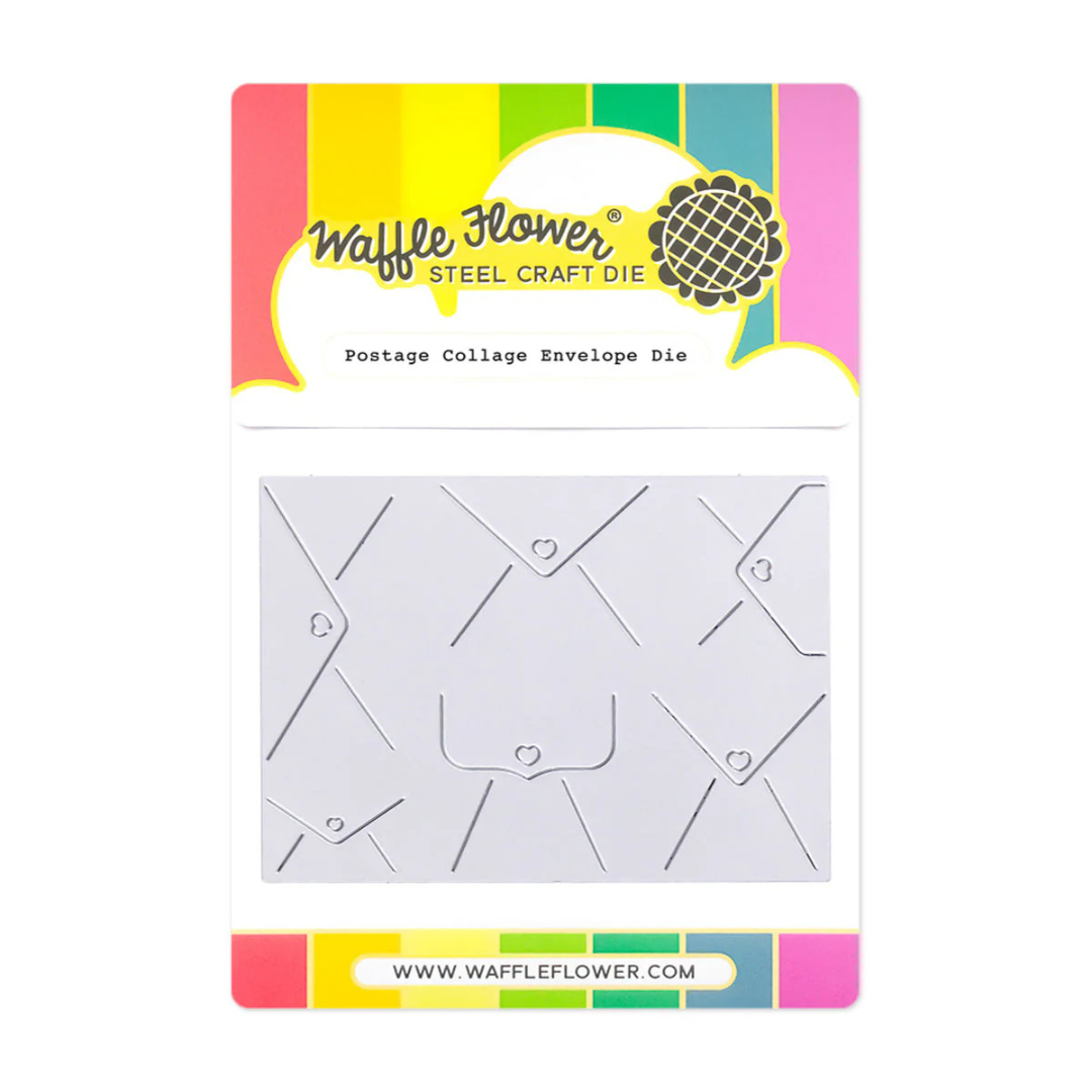 Waffle Flower - Postage Collage Envelope Die