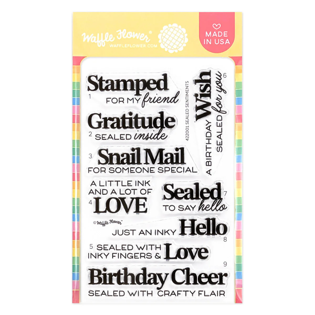 Waffle Flower - Sealed Sentiments Stamp Set