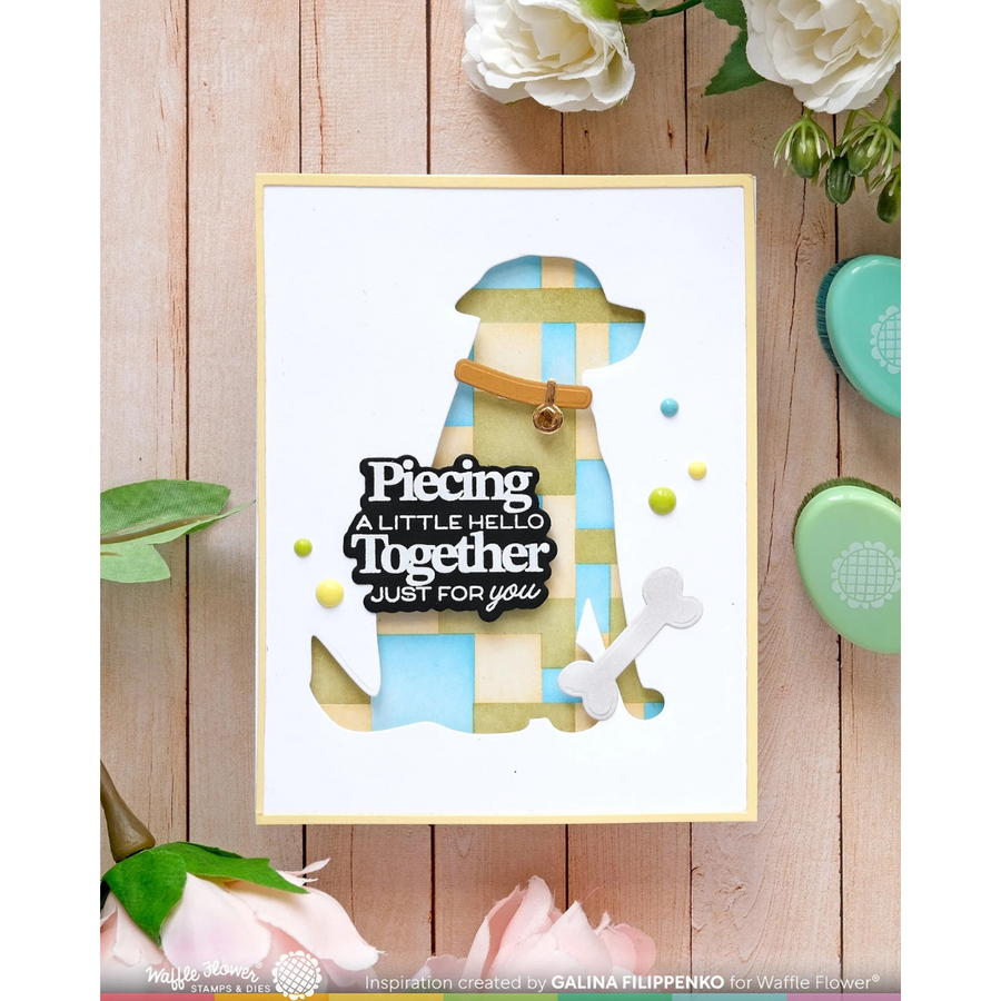 Waffle Flower - Patchwork Stencil