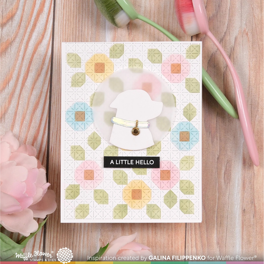 Waffle Flower - Dog Silhouette Die