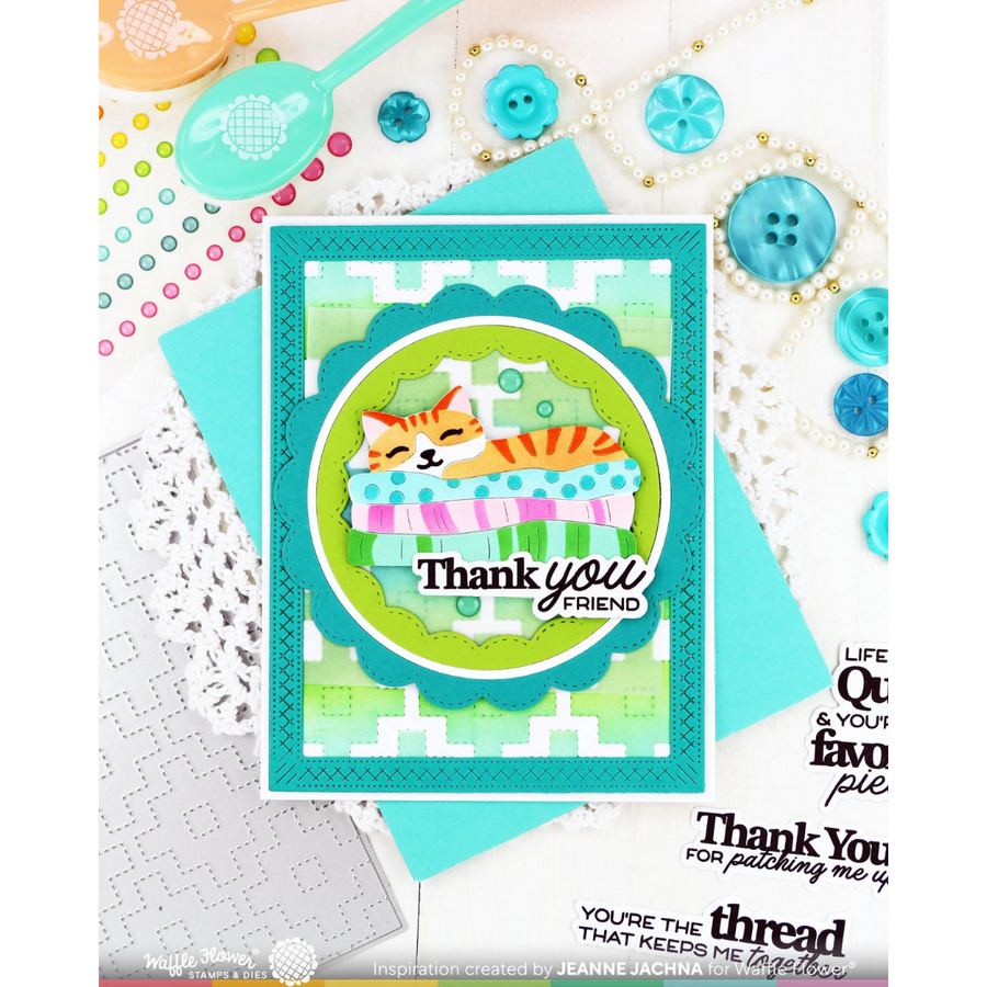 Waffle Flower - Fabric Lover Die-n-stencil