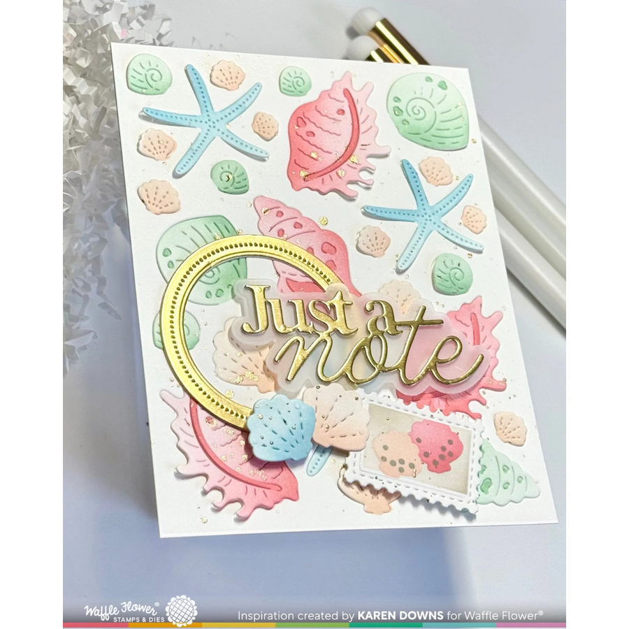 Waffle Flower - Just a Note Word Die