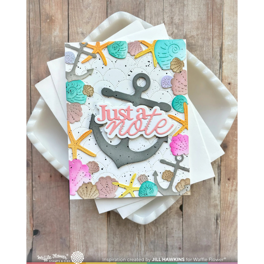 Waffle Flower - Just a Note Word Die