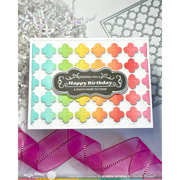 Waffle Flower - Quatrefoil Panel Die