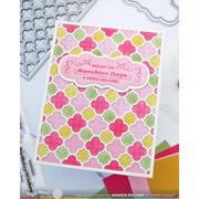 Waffle Flower - Quatrefoil Panel Die
