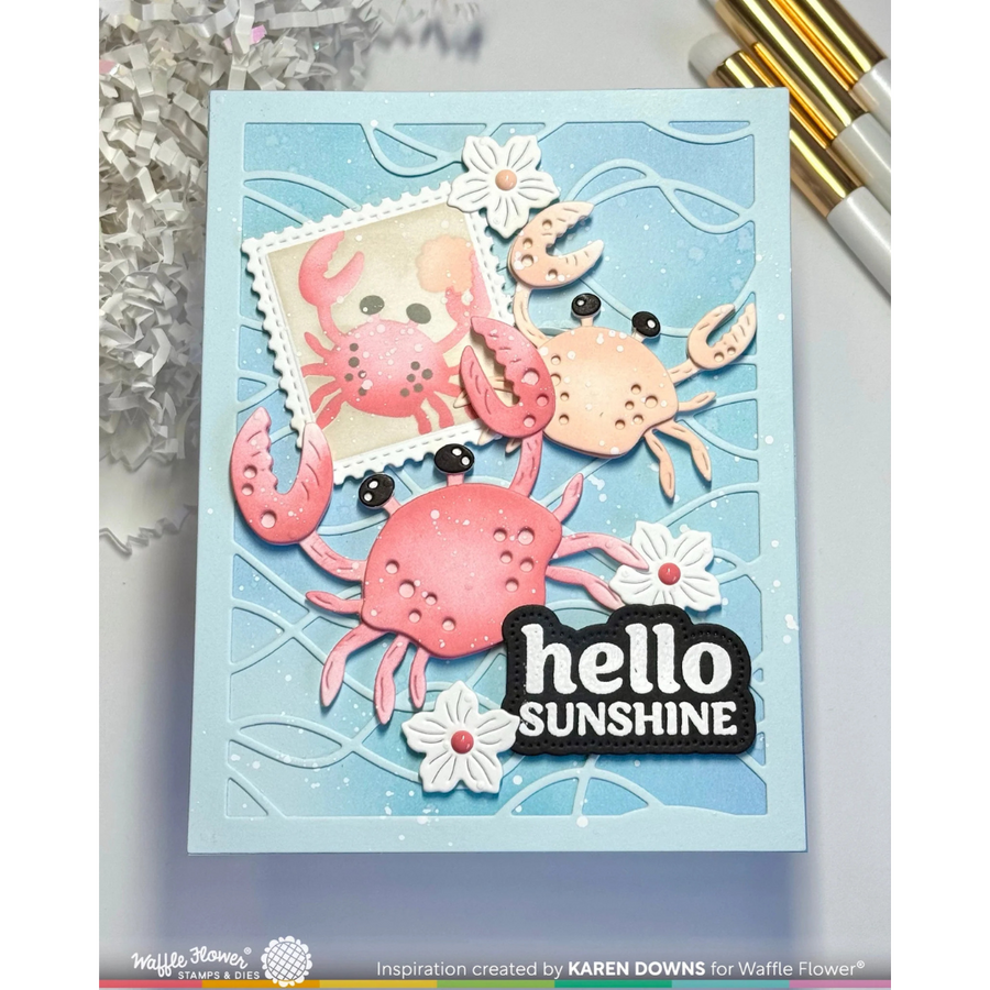Waffle Flower - Hello Sunshine Piercing Matching Die
