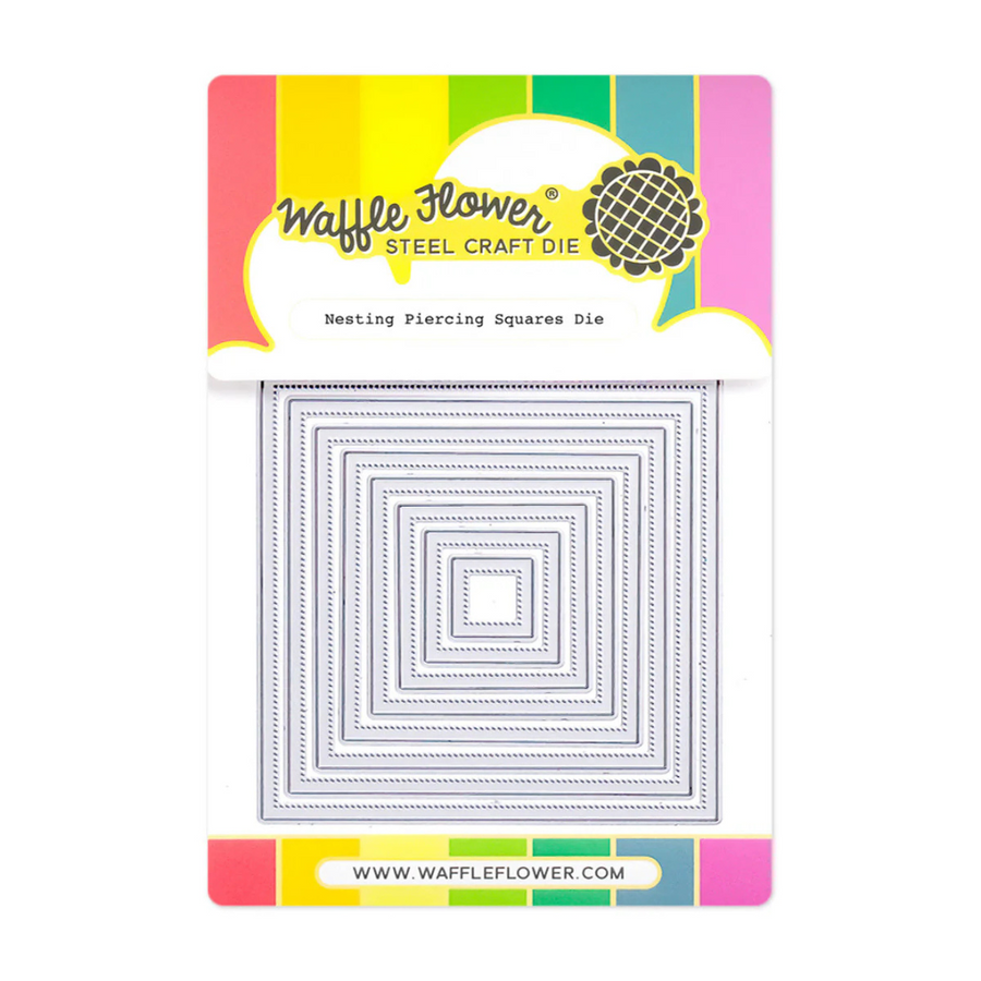 Waffle Flower - Nesting Piercing Squares Die