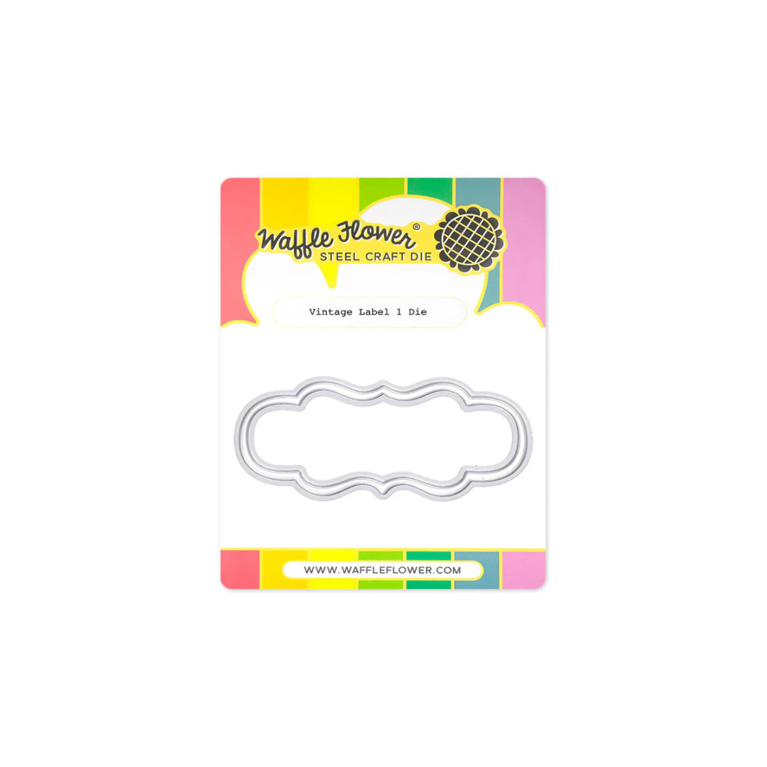 Waffle Flower - Vintage Label 1 Die
