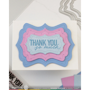 Waffle Flower - Nesting Piercing Fancy Labels Die