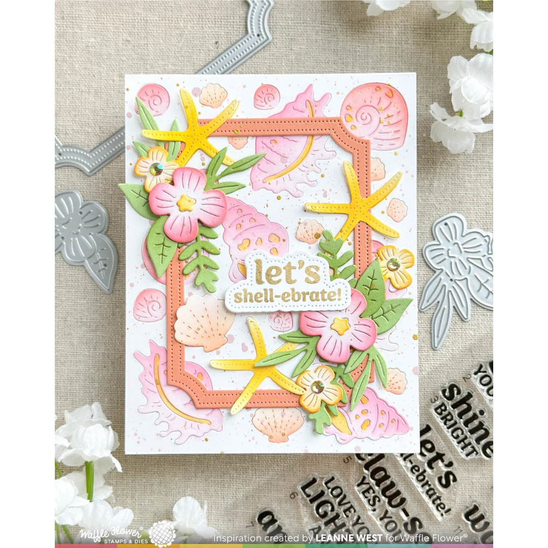 Waffle Flower - Nested Piercing Ticket Frames Die
