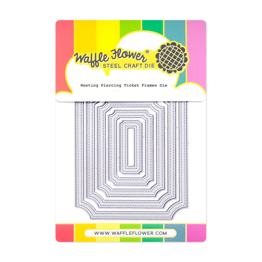Waffle Flower - Nested Piercing Ticket Frames Die