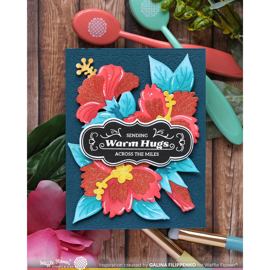 Waffle Flower - Vintage Label 1 Stamp Set