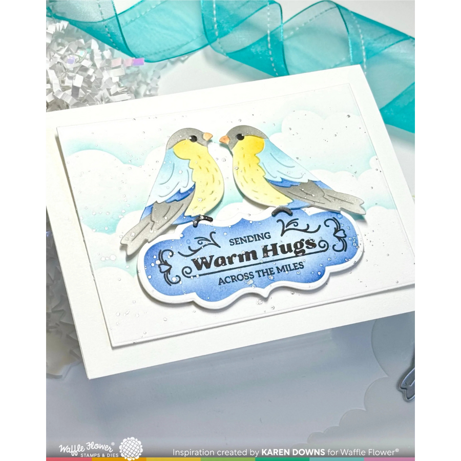Waffle Flower - Birdie Duo Die-n-stencil