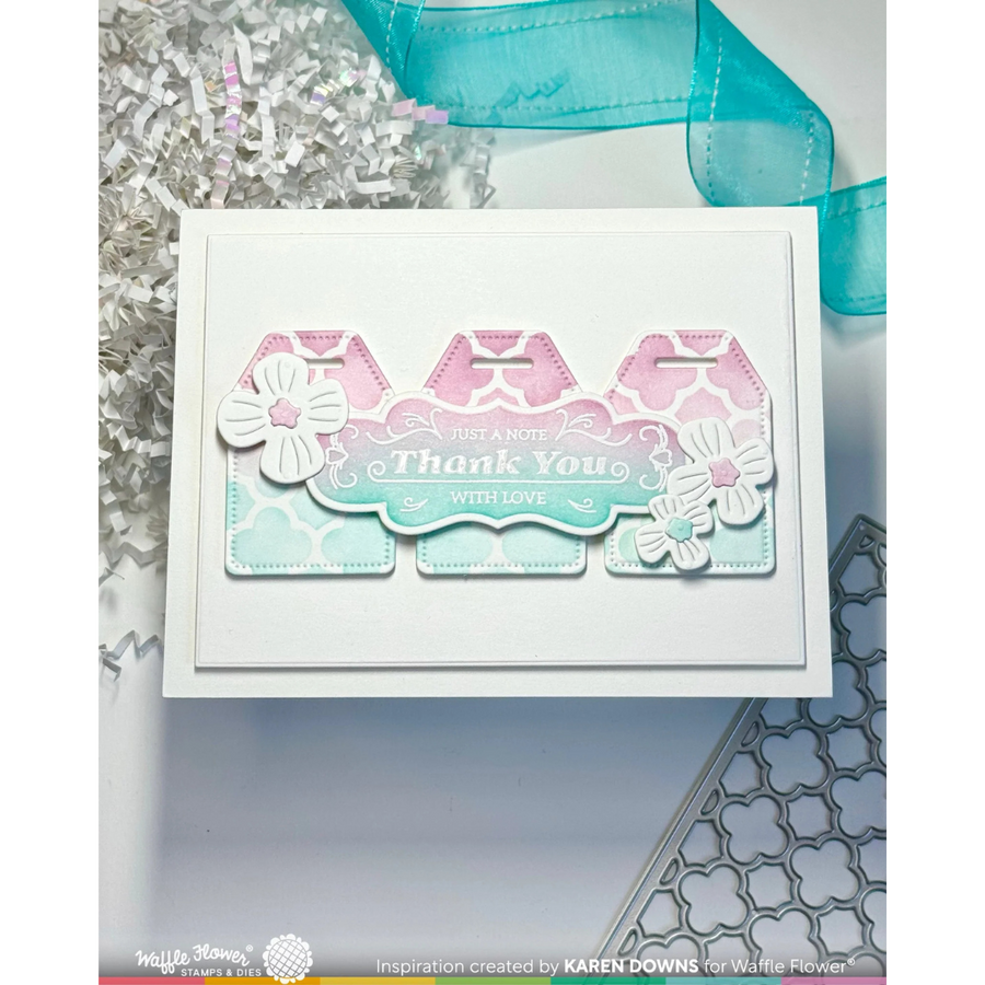 Waffle Flower - Vintage Label 1 Inverted Stamp Set