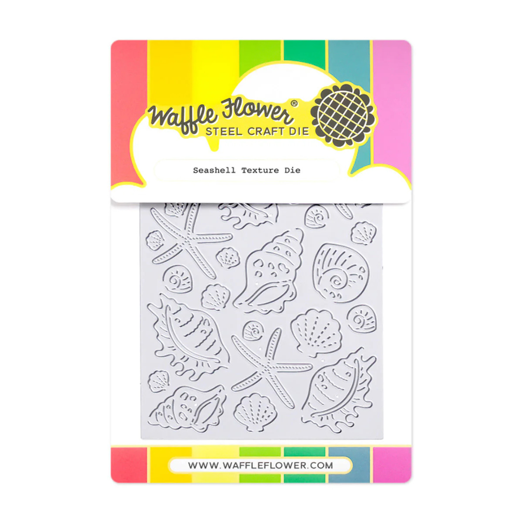 Waffle Flower - Seashell Texture Die