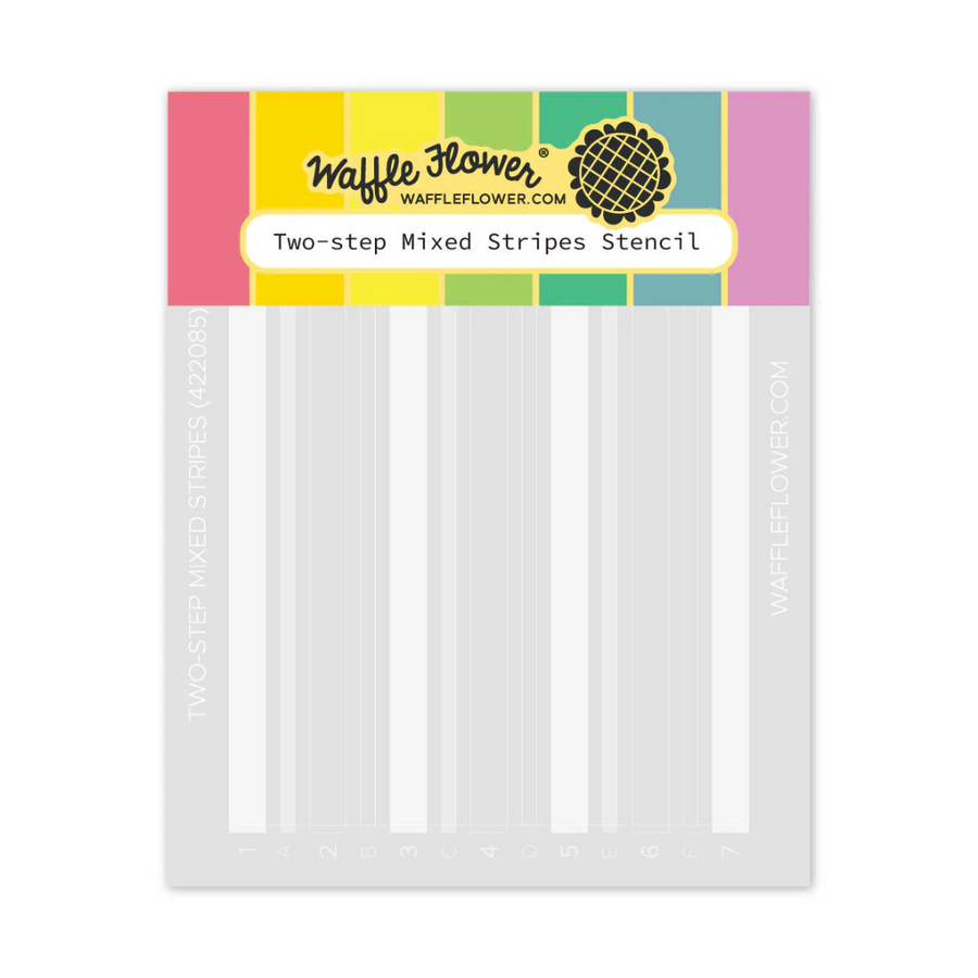 Waffle Flower - Two-step Mixed Stripes Stencil