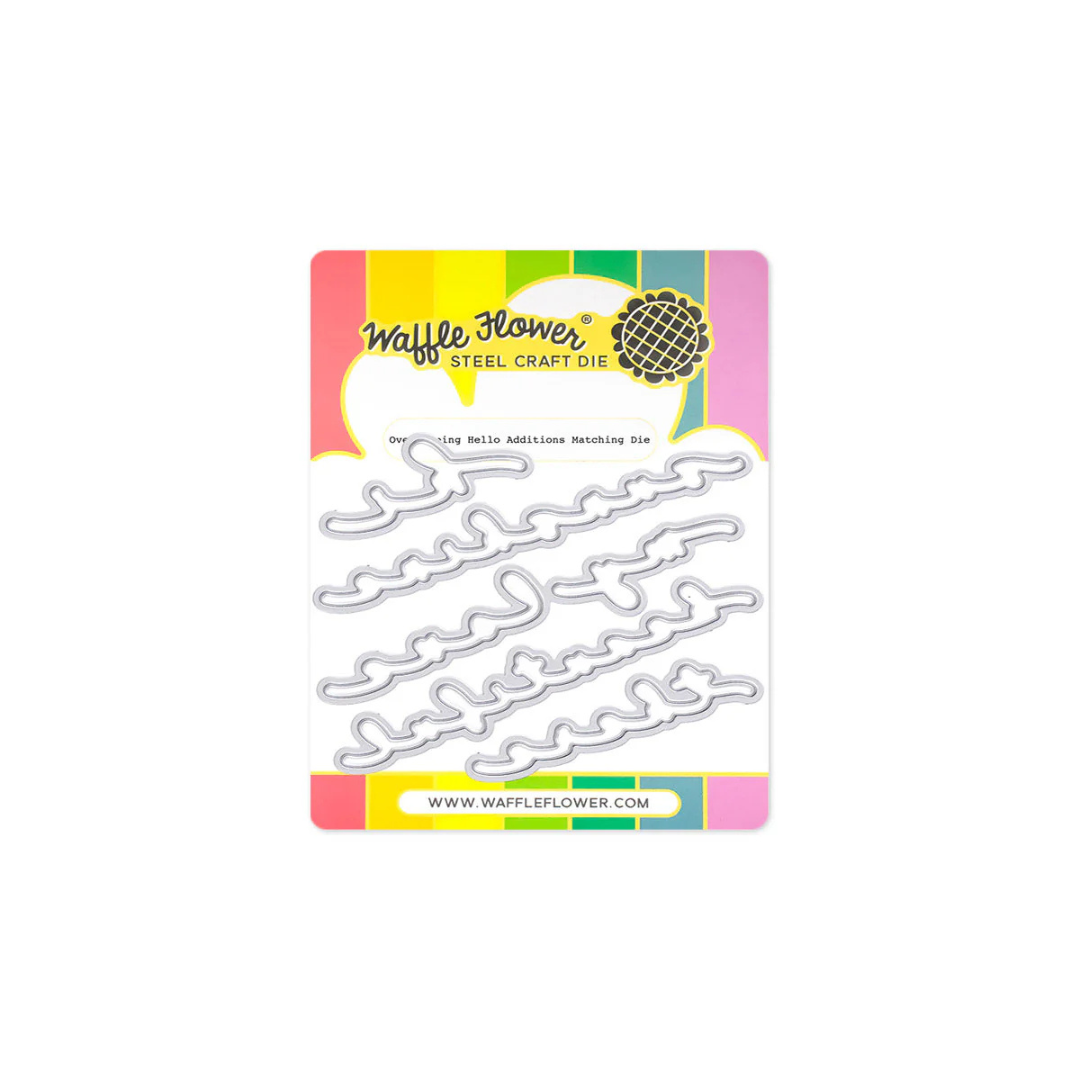 Waffle Flower - Overlapping Hello Additions Matching Die