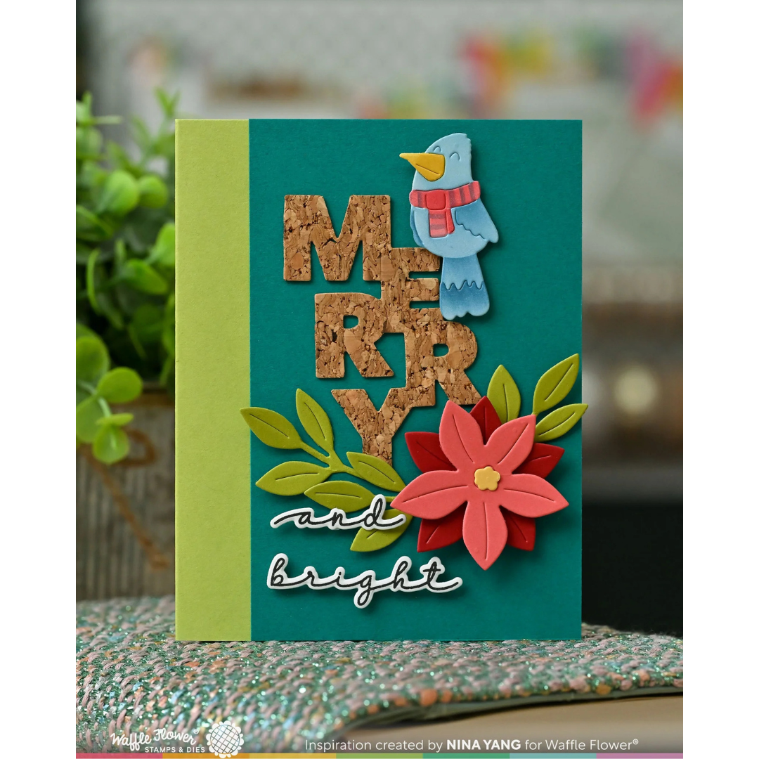 Waffle Flower - Overlapping Merry Additions Stamp Set