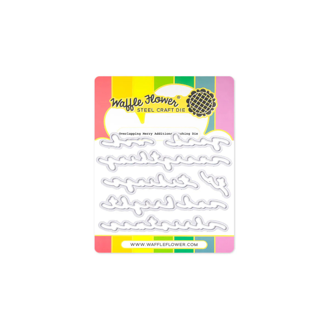 Waffle Flower - Overlapping Merry Additions Matching Die