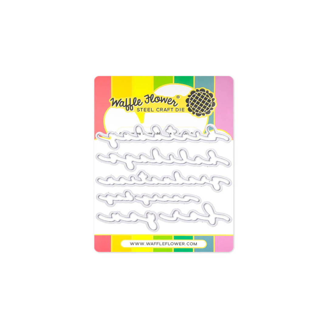 Waffle Flower - Overlapping Happy Additions Matching Die
