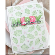 Waffle Flower - Overlapping Merry Additions Matching Die