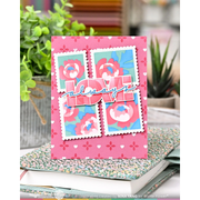 Waffle Flower - Overlapping Love Die-n-stencil