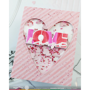 Waffle Flower - Overlapping Love Die-n-stencil