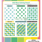 (PRE-ORDER) Waffle Flower - Jolly Wave Coloring Stencil