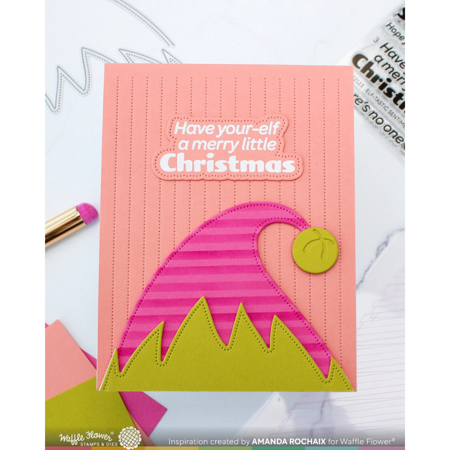 Waffle Flower - Elf-tastic Sentiments Stamp Set