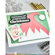 Waffle Flower - Elf-tastic Sentiments Piercing Matching Die