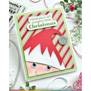 Waffle Flower - Elf-tastic Sentiments Piercing Matching Die