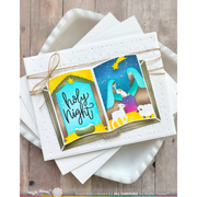 Waffle Flower - Open Book Nativity Stencil