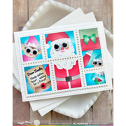 Waffle Flower - Postage Collage Dear Santa Stencil