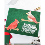Waffle Flower - Poinsettia Frame Sentiments Matching Die
