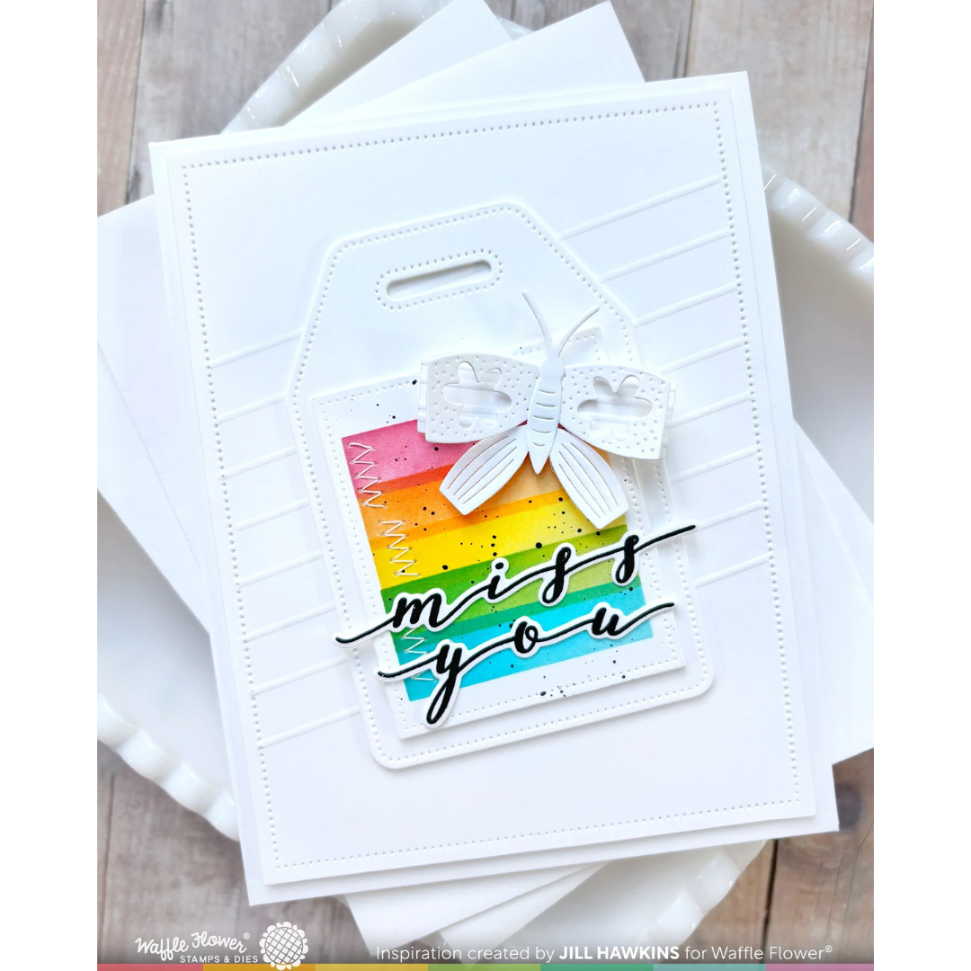 Waffle Flower - Ink Swatch Label Stencil