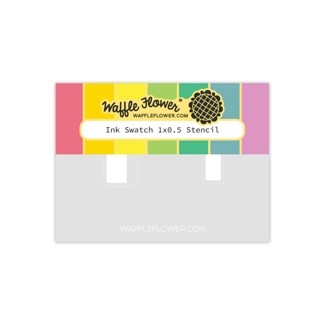 Waffle Flower - Ink Swatch 1x0.5 Stencil