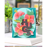 Waffle Flower - Hibiscus Cluster Stencil